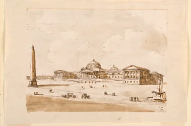 Design for a Square with a Palace