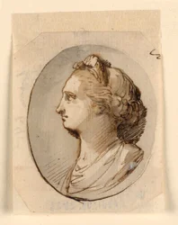 Bust Portrait of a Classical Woman