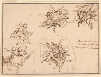 Sketches for wall paintings: Arts and Sciences