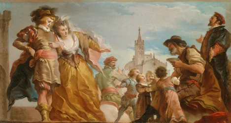 The Meeting of Gautier, Count of Antwerp, and his Daughter, Violante