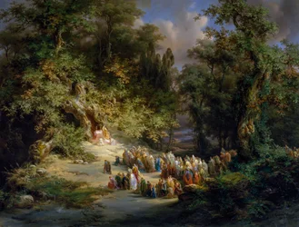 Early Christian Mass in Forest