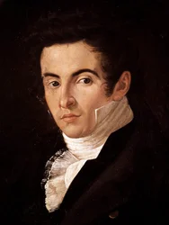 Portrait of the composer Vincenzo Bellini (1801-1835). Painting by Giuseppe Cammarano (1766-1850). Naples, Museo Nazionale di San Martino (San Martino National Museum)