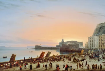 Sunset on Neapolitan waterfront