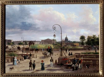 View of the Place Louis XVI (Place de la Concorde)