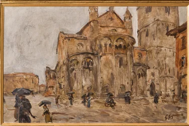 Piazza Grande in the Rain