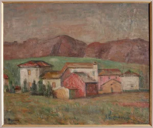 Village at the Foot of the Mountains