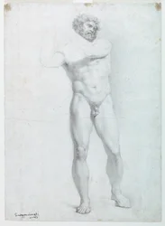 Academic Study of a Male Nude