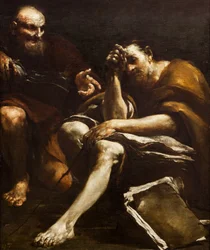 Democritus and Heraclitus
