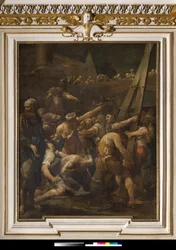 Saint Andrew before cross of his martyrdom