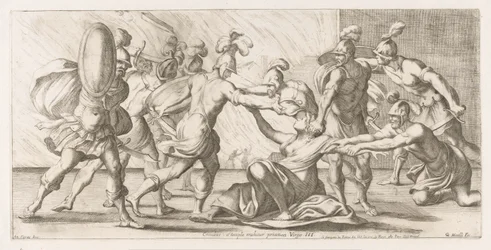 Greeks Dragging Cassandra from the Temple (Wanderings of Aeneas)