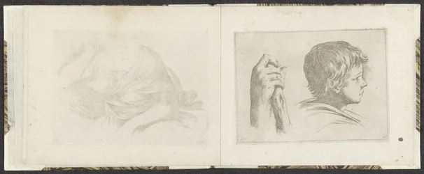 Hand with a Wooden Stick and Head of a Boy (series titles: Tekenvoorbeelden, Mitelli intaglio)