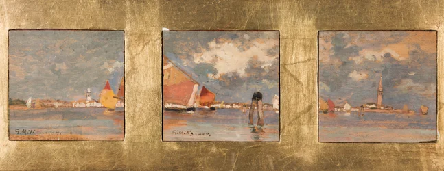 Triptych with Lagoon