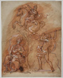 Allegory with an Equestrian Monument, Minerva and Neptune