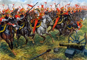 2nd Regiment of Light Cavalry Lancers of the Imperial Guard of Napoleon I at the Battle of Waterloo (Illustration)