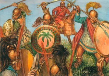 Punic war: infantry of ancient Carthage (illustration by Giuseppe Rava)