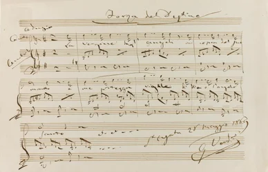 Musical Quotation from La forza del destino, St Agata, 28 May 1869, 1869