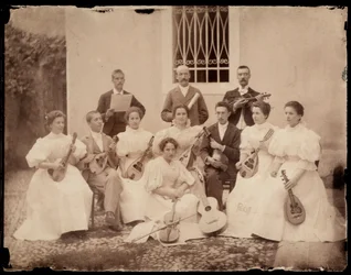 Group Portrait of Seated Musicians, c.1900
