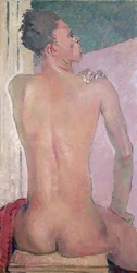 Back View of a Seated Black Man, 1937