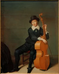 Portrait of a Seated Musician with his Viola da Gamba