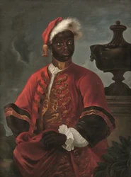Portrait of a gentleman in livery