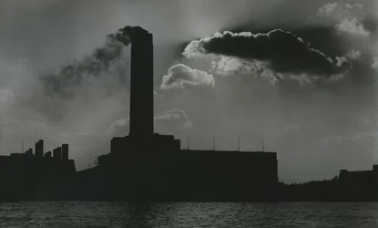 Thames side power station, London 1950s