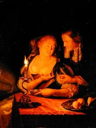 A Gentleman Offering a Lady a Ring