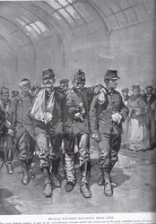 Belgian Wounded Returning from Liege