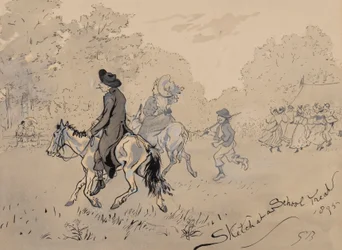 Sketch at a School Treat, 1895