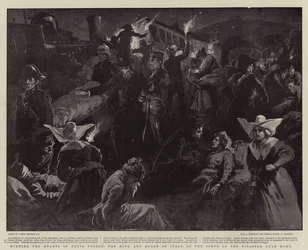 Winning the Hearts of Their People, the King and Queen of Italy at the Scene of the Disaster Near Rome