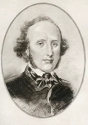 Jakob Ludwig Felix Mendelssohn Bartholdy, from Living Biographies of Great Composers