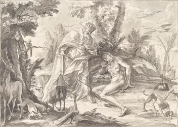 God the Father and Adam in Paradise