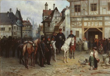 General Blücher with the Cossacks in Bautzen