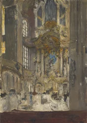 Interior of the Frauenkirche in Dresden