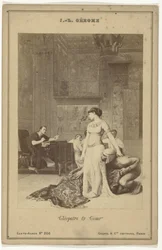 Photoreproduction of the Painting Cleopatra and Caesar by Jean-Léon Gérôme