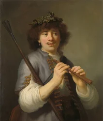Rembrandt as Shepherd with Shepherd