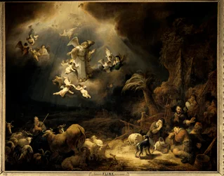 The Annunciation to the Shepherds, 1639, 1.6 x 1.96 m, Paris, Musée du Louvre