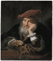 An Old Man at a Casement