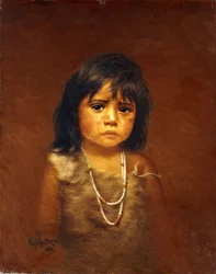 Indian Child with Tear