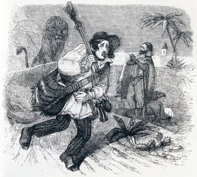 The Lion and the Hunter - Fables by La Fontaine