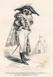 He Had Only His Beautiful Colors for All His Fortune and Counted on Living in Luxury, Abundance, and Honors. Illustrated Vignettes by JJ Granville. Engraving signed Andrew, Best and Leloir in the section 