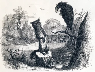 The crow and the fox - Fables by La Fontaine
