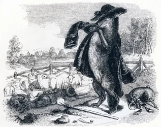 The Wolf Who Becomes a Shepherd - Fables by La Fontaine