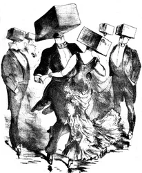 Unsigned Illustration for the Musical Score of a Work by Emile Fischer Entitled 