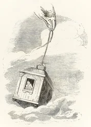 Gulliver Escapes Brobdingnag When His Box Is Grabbed by an Eagle Who Drops It in the Sea, from Gulliver