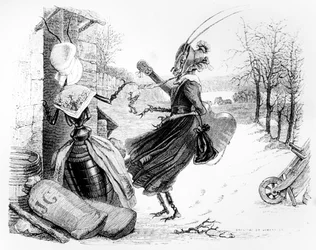 The Cicada and the Ant, illustration for La Fontaine