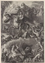 Allegorical Equestrian Portrait of Louis XIV, King of France
