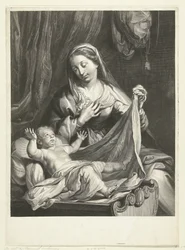 Mary with Christ Child in Manger