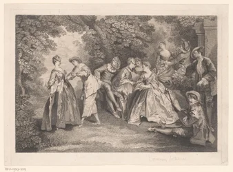 Park Landscape with Elegant Company