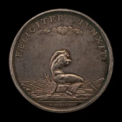 Emblems of the Arts with the Belvedere Torso Reverse, 1673