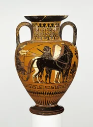 Attic Black-Figure Neck Amphora with Apotheosis of Heracles